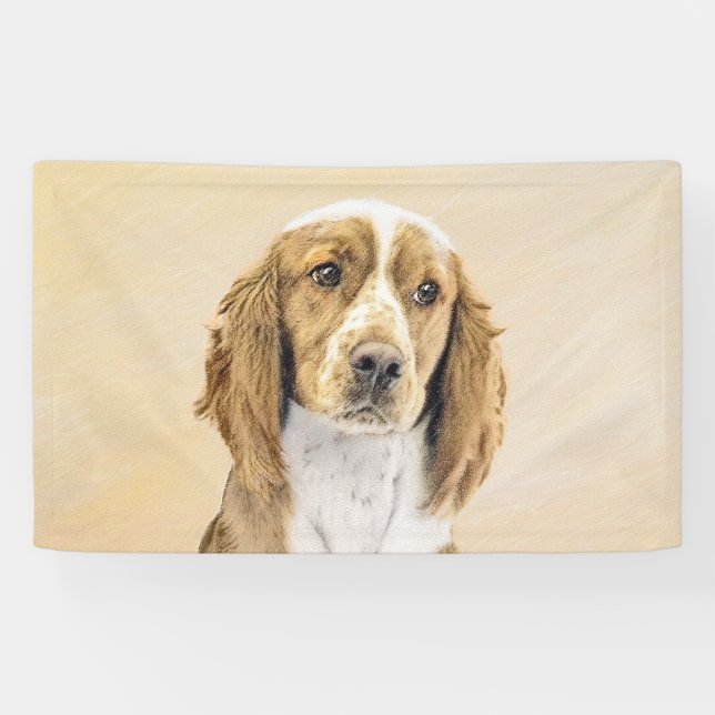 Welsh Springer Spaniel Painting - Original Dog Art Banner (Horizontal)