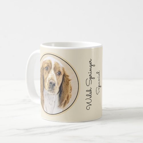 Welsh Springer Spaniel Painting _ Original Dog Art Coffee Mug