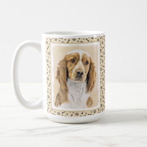 Welsh Springer Spaniel Painting _ Original Dog Art Coffee Mug