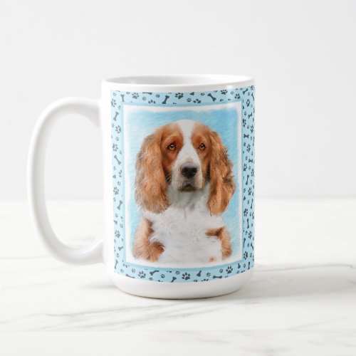 Welsh Springer Spaniel Painting _ Original Dog Art Coffee Mug