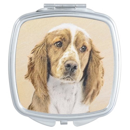Welsh Springer Spaniel Painting _ Original Dog Art Compact Mirror