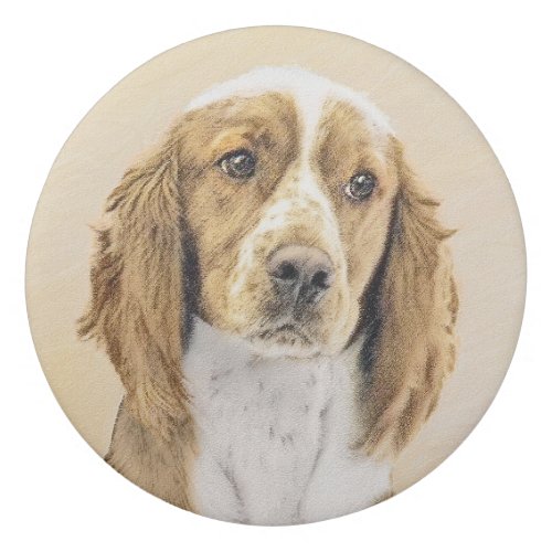 Welsh Springer Spaniel Painting _ Original Dog Art Eraser