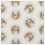 Welsh Springer Spaniel Painting Original Dog Art Fabric