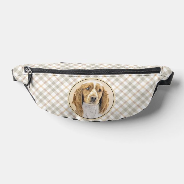 Welsh Springer Spaniel Painting Original Dog Art Fanny Pack (Lay Down)
