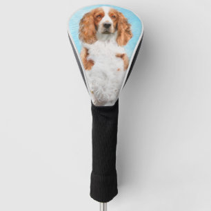 Welsh Springer Spaniel Painting - Original Dog Art Golf Head Cover