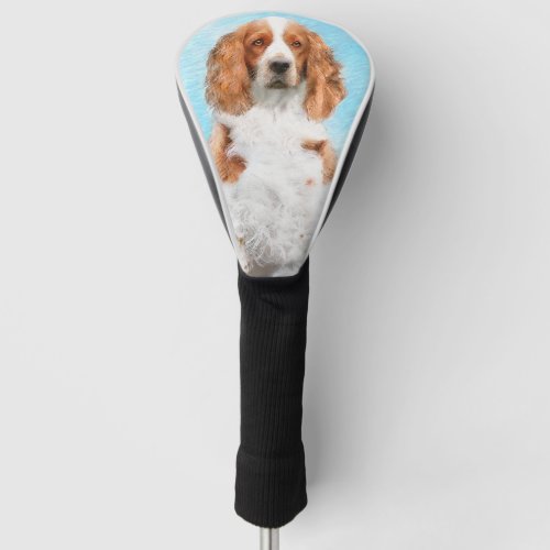 Welsh Springer Spaniel Painting _ Original Dog Art Golf Head Cover