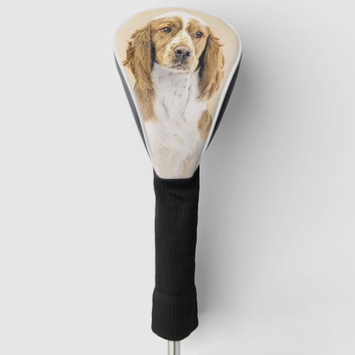 Welsh Springer Spaniel Painting _ Original Dog Art Golf Head Cover