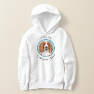 Welsh Springer Spaniel Painting - Original Dog Art Hoodie