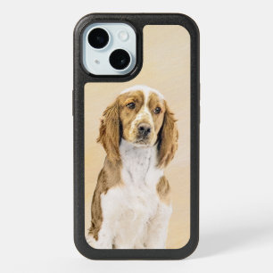 Welsh Springer Spaniel Painting - Original Dog Art iPhone 15 Case