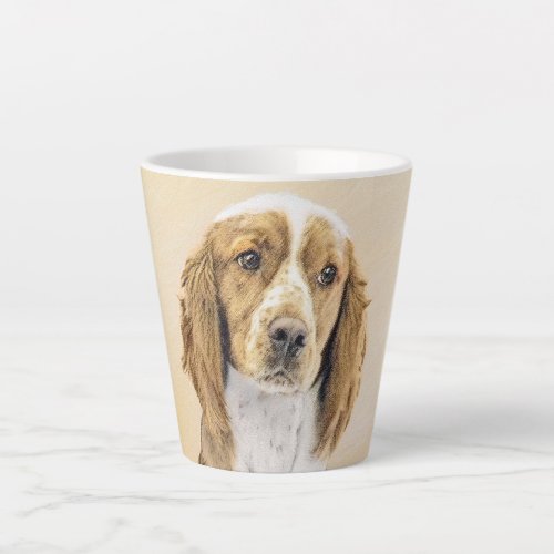 Welsh Springer Spaniel Painting _ Original Dog Art Latte Mug