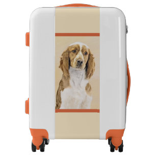 Welsh Springer Spaniel Painting - Original Dog Art Luggage