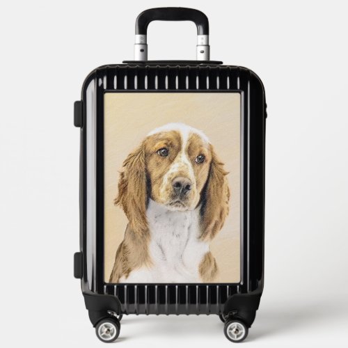 Welsh Springer Spaniel Painting _ Original Dog Art Luggage