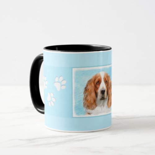 Welsh Springer Spaniel Painting _ Original Dog Art Mug