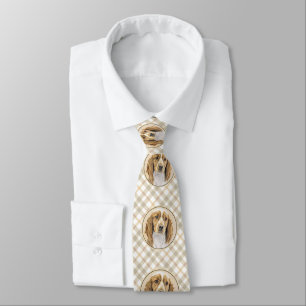 Welsh Springer Spaniel Painting - Original Dog Art Neck Tie