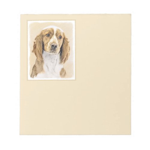 Welsh Springer Spaniel Painting _ Original Dog Art Notepad