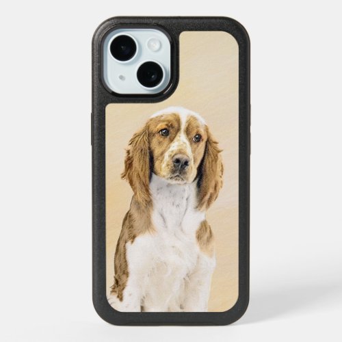 Welsh Springer Spaniel Painting _ Original Dog Art iPhone 15 Case