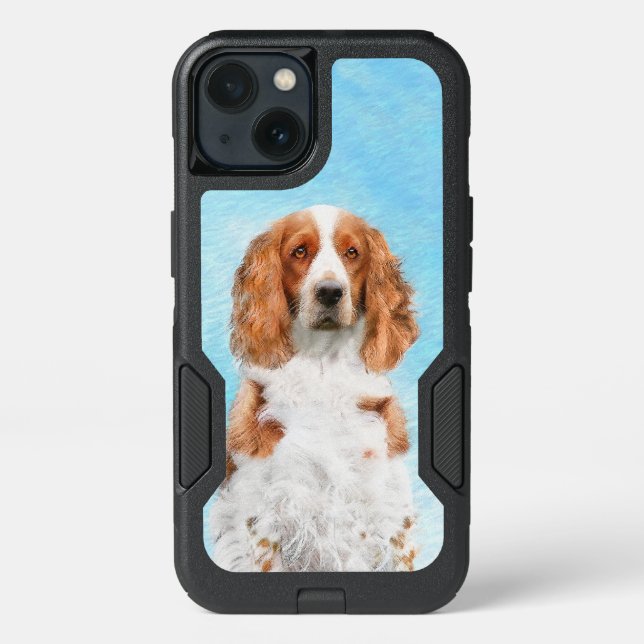 Welsh Springer Spaniel Painting - Original Dog Art Otterbox iPhone Case (Back)