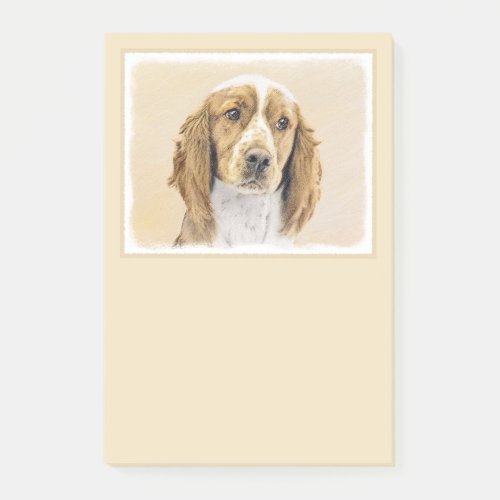 Welsh Springer Spaniel Painting _ Original Dog Art Post_it Notes