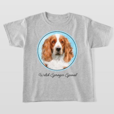 Welsh Springer Spaniel Painting - Original Dog Art T-Shirt