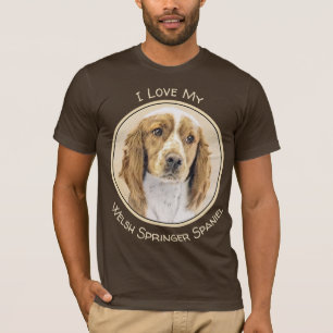 Welsh Springer Spaniel Painting - Original Dog Art T-Shirt