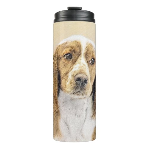 Welsh Springer Spaniel Painting _ Original Dog Art Thermal Tumbler