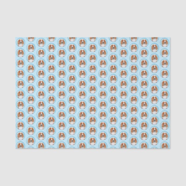 Welsh Springer Spaniel Painting - Original Dog Art Tissue Paper (Front)
