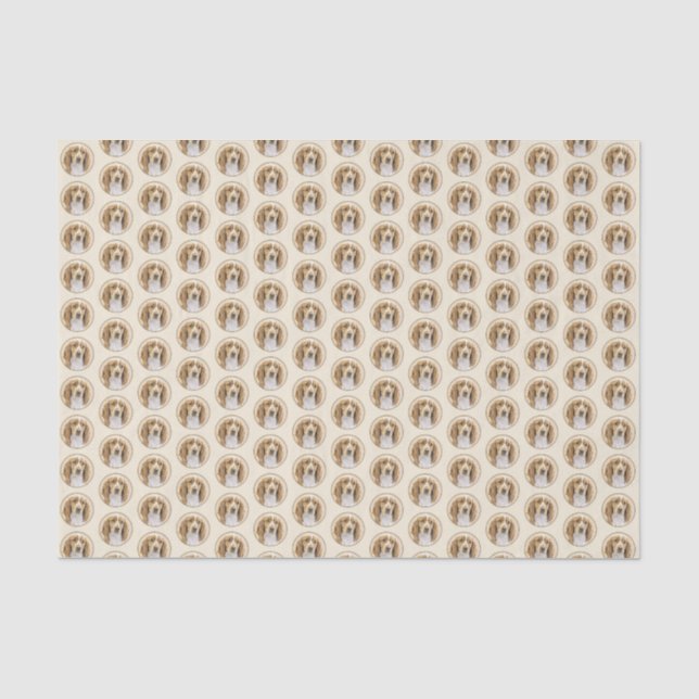 Welsh Springer Spaniel Painting - Original Dog Art Tissue Paper (Front)