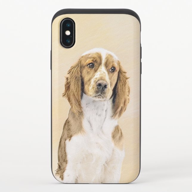 Welsh Springer Spaniel Painting - Original Dog Art Uncommon iPhone Case (Back)