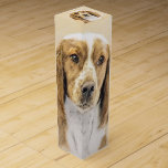 Welsh Springer Spaniel Painting - Original Dog Art Wine Box