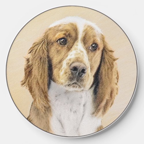 Welsh Springer Spaniel Painting _ Original Dog Art Wireless Charger
