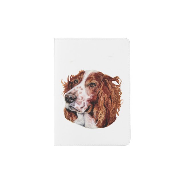 Welsh springer spaniel passport cover (Front)