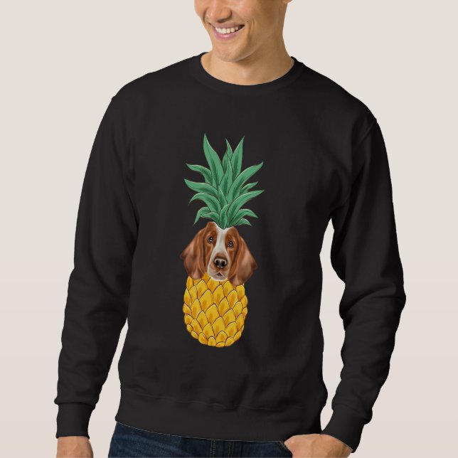 Welsh Springer Spaniel Pineapple Dog Sweatshirt (Front)