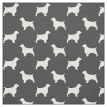 Welsh Springer Spaniel Silhouettes Pattern Fabric