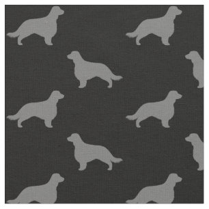 Welsh Springer Spaniel Silhouettes with Long Tail Fabric