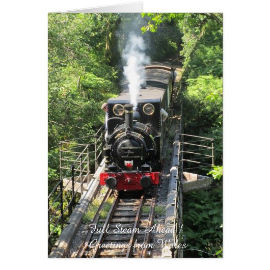 Welsh Steam Train. Cards (Front)