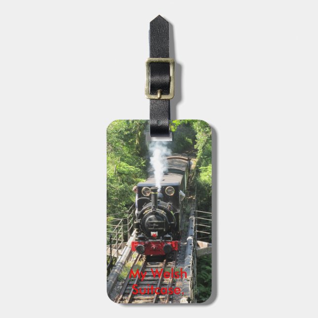 Welsh Steam Train. Luggage Tag (Front Vertical)