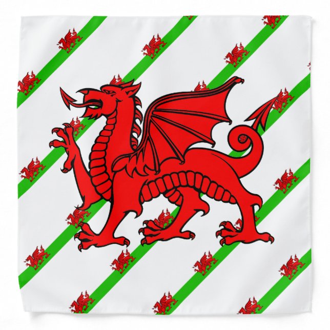 Welsh stripes flag bandana (Front)