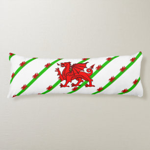 Welsh stripes flag body pillow