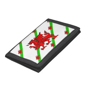 Welsh stripes flag tri-fold wallet