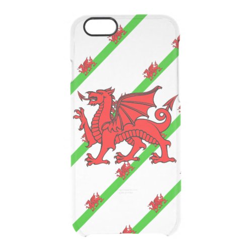 Welsh stripes flag clear iPhone 66S case