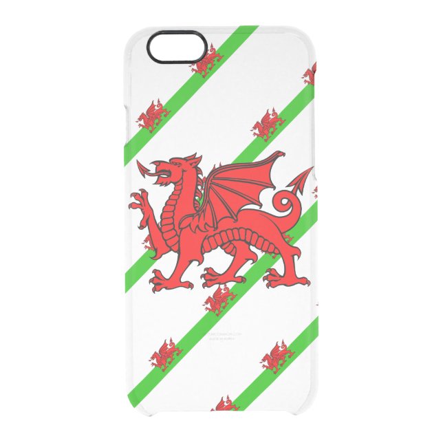 Welsh stripes flag uncommon iPhone case (Back)