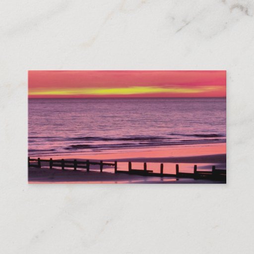 Customizable WELSH SUNSET BUSINESS CARD TEMPLATES