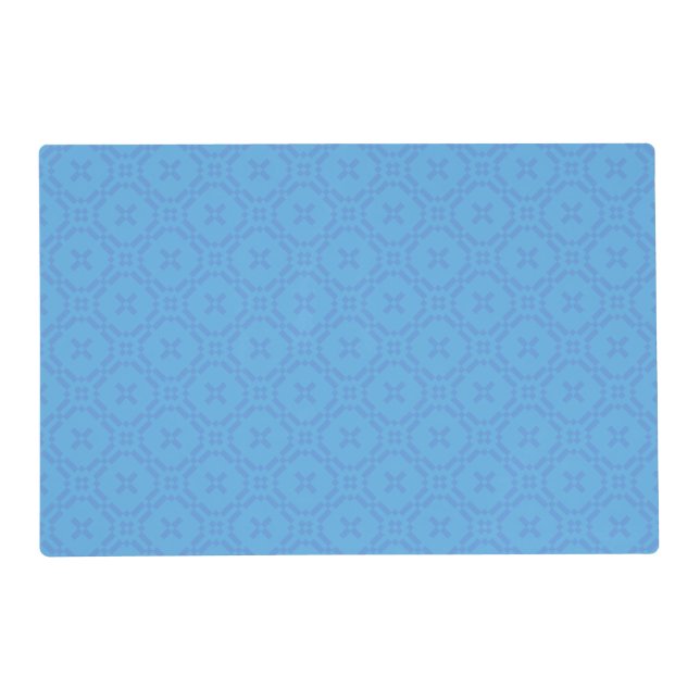 Welsh Tapestry Pattern, Blue Place Mat (Front)