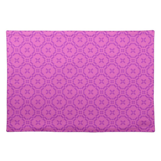 Welsh Tapestry Pattern, Chic Pink Cloth Placemat (Front)