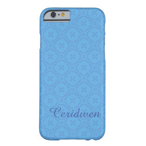 Welsh Tapestry Pattern Custom Blue iPhone 6 Case