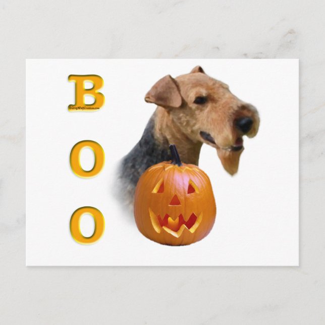 Welsh Terrier Boo Postcard (Front)