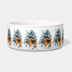 Welsh Terrier Christmas  Bowl