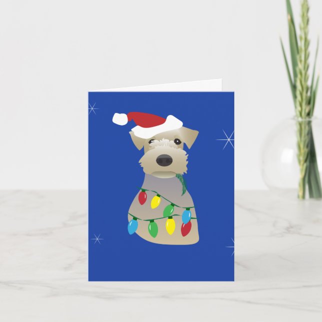 Welsh Terrier Christmas Card (Front)