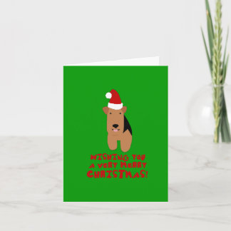 Welsh Terrier Christmas Card