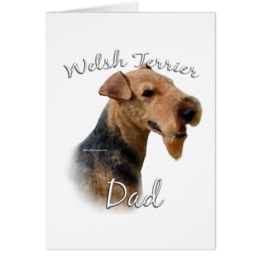 Welsh Terrier Dad 2 Cards (Front)